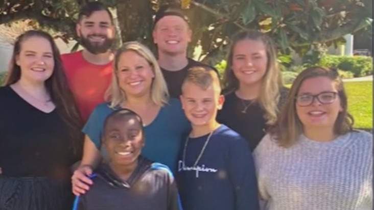 Brothers and sisters support little Ronnie after trial