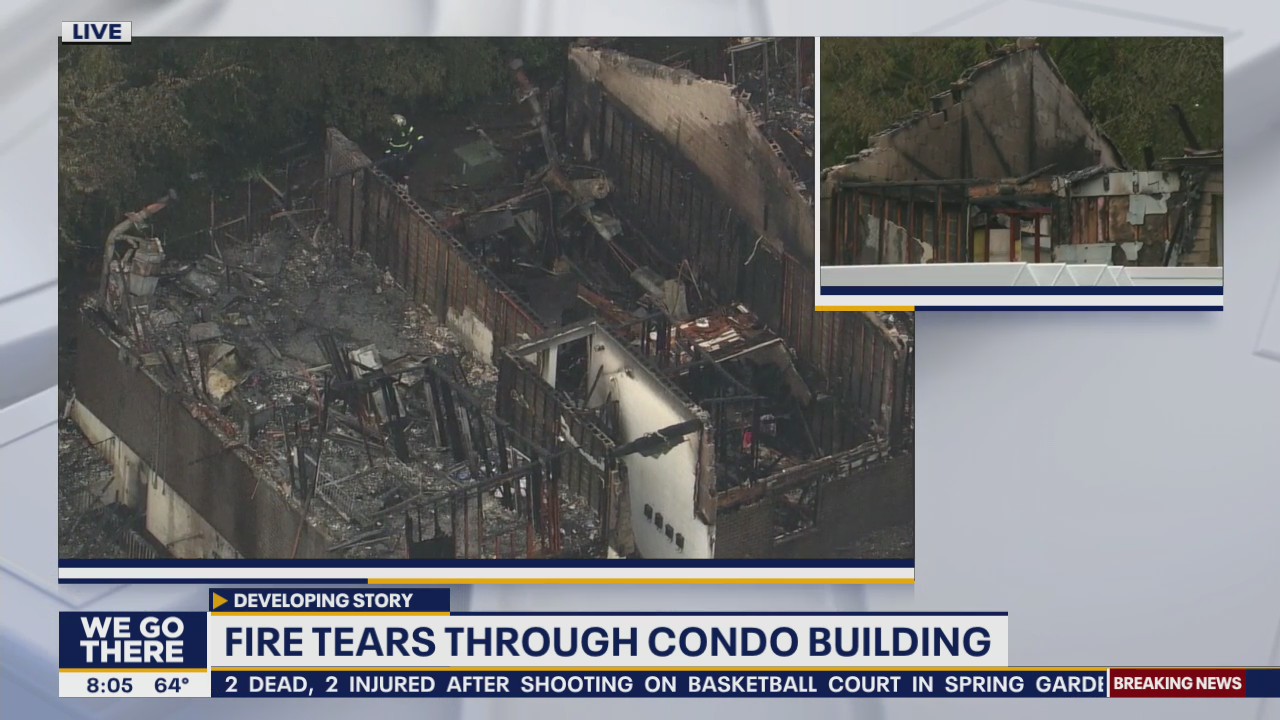 No injuries reported in 2 alarm blaze at complex in Maple Shade