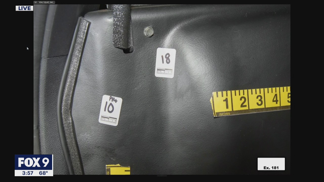 Minnesota BCA crime scene lead identified eight spots in squad that tested positive as blood