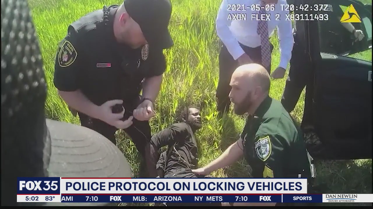 Police protocol on locking squad cars