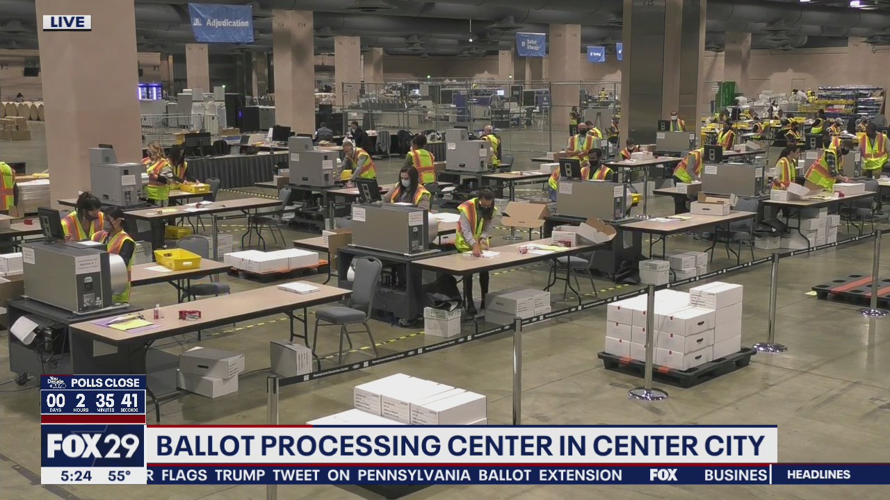 Ballots processed at Pennsylvania Convention Center with record turnout expected