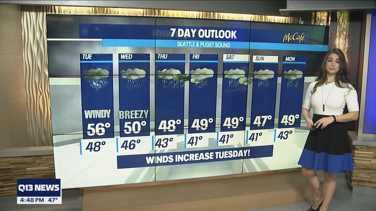 Rain and strong wind gusts expected Tuesday