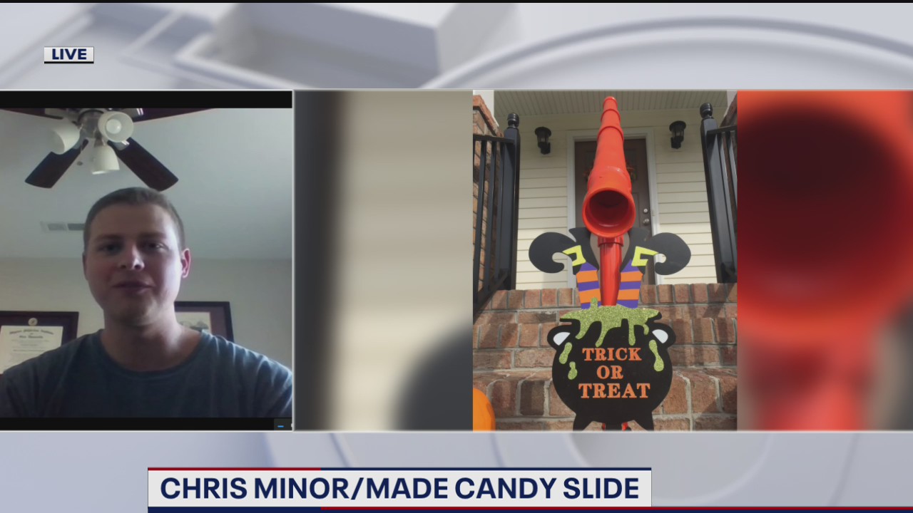 Virginia man’s Halloween social-distancing creation ‘goes viral’