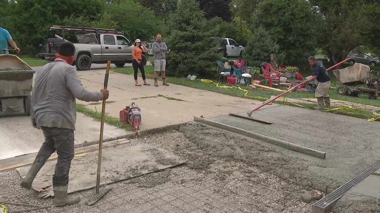 Concrete company comes to the rescue of ripped off family