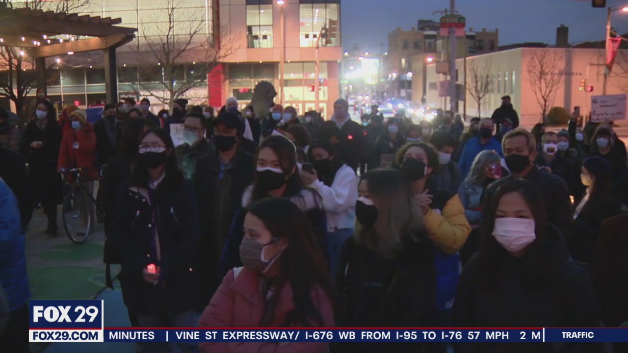 Vigil held in Chinatown for victims of anti-Asian violence