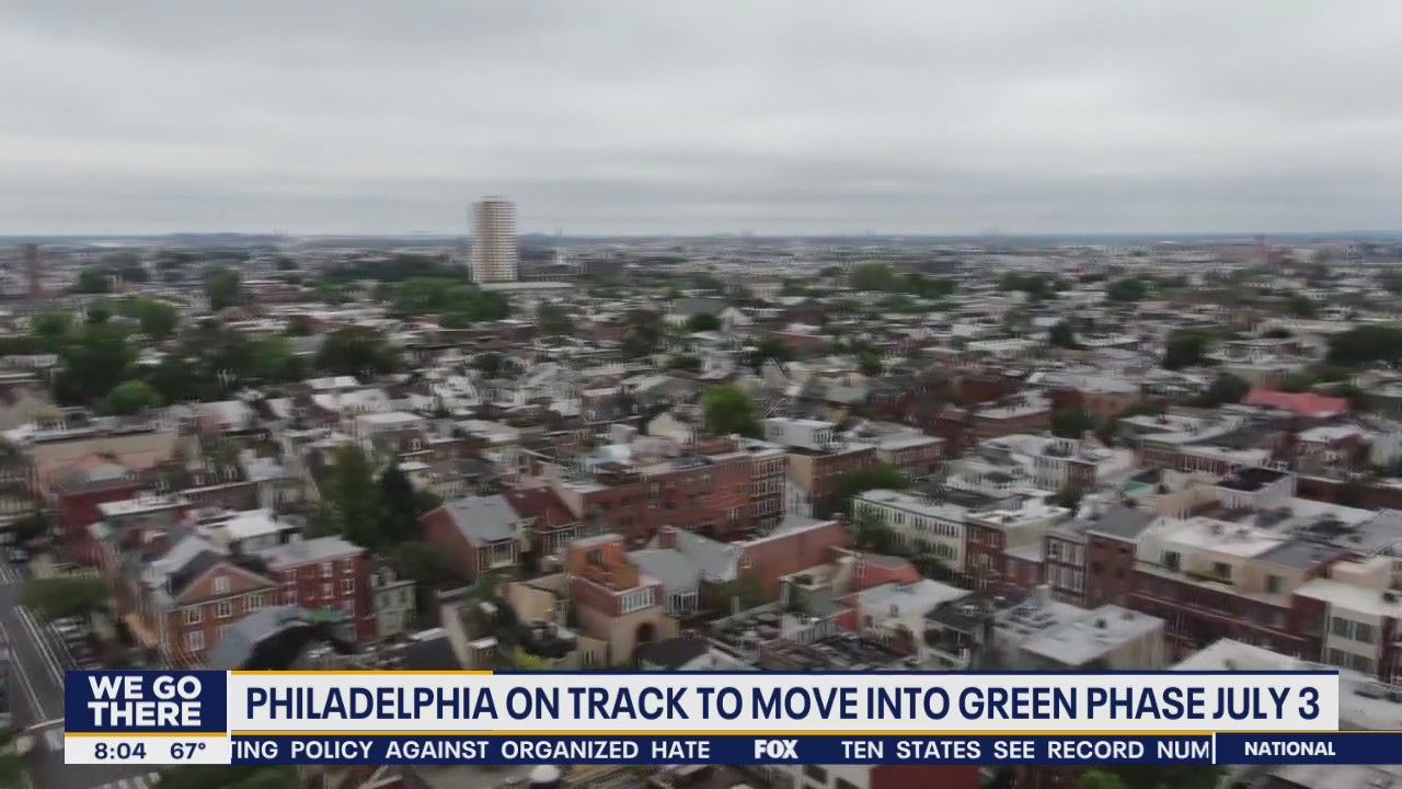 Philadelphia on track to move into green phase by July 3