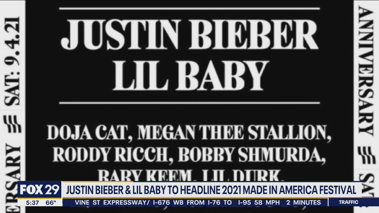 Justin Bieber, Lil Baby to headline 2021 Made in America festival