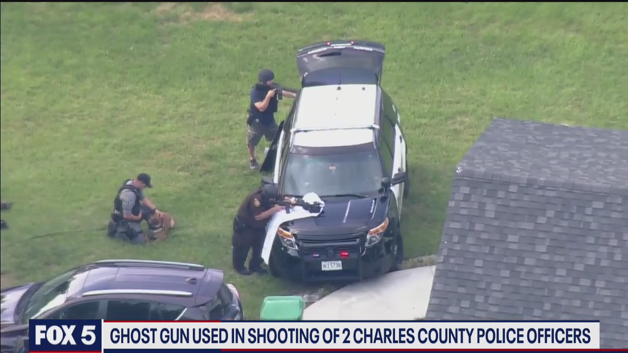 Man suspected of shooting 2 Charles County officers with ghost gun IDed