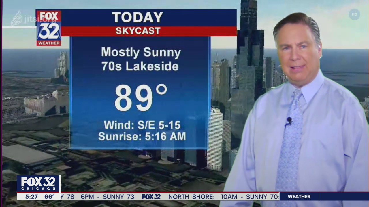 Morning forecast for the Chicago area on Thursday, June 18