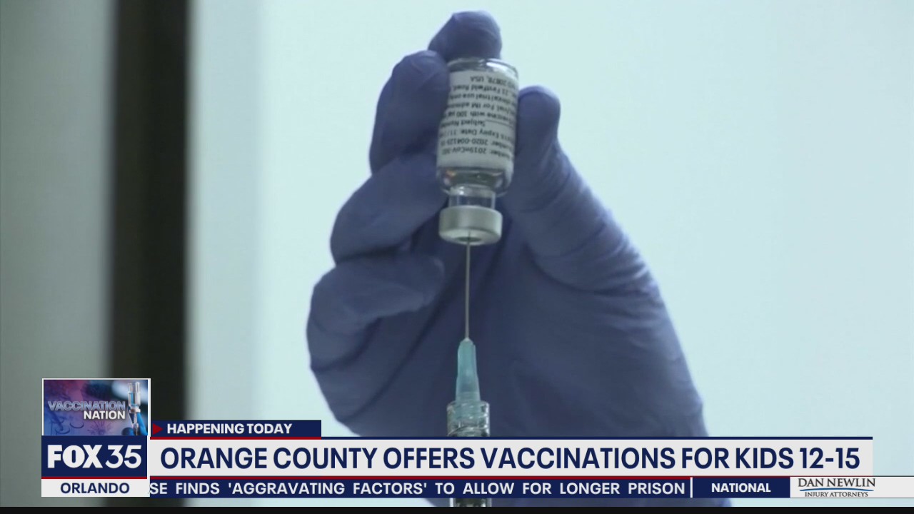 Vaccinations begin for kids 12 to 15 in Central Florida