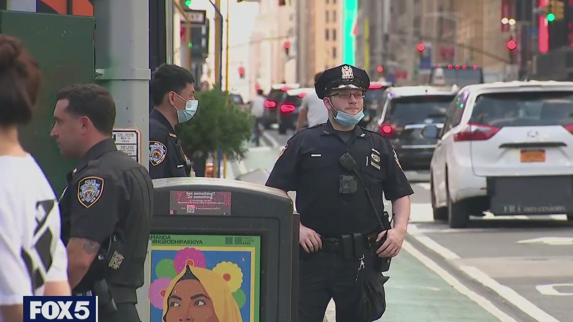 Cops in Times Square