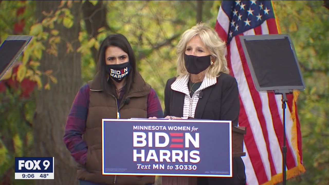 Dr. Jill Biden makes stops in Twin Cities, rallies with women in Minneapolis