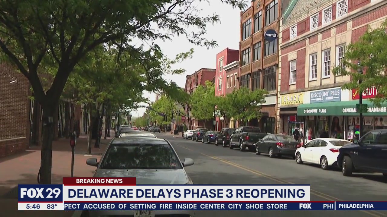 DE Governor Carney delays Phase 3 reopening