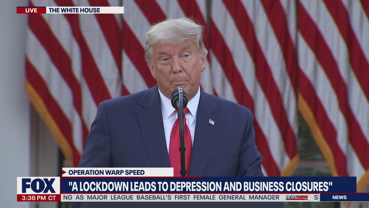Trump gives COVID-19 vaccine update