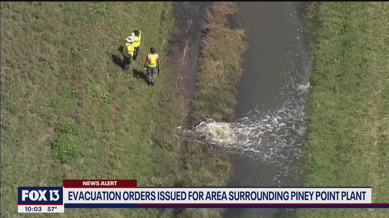 Evacuations ordered as officials monitor Piney Point overnight