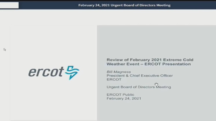 ERCOT board meets to respond to Texas power crisis