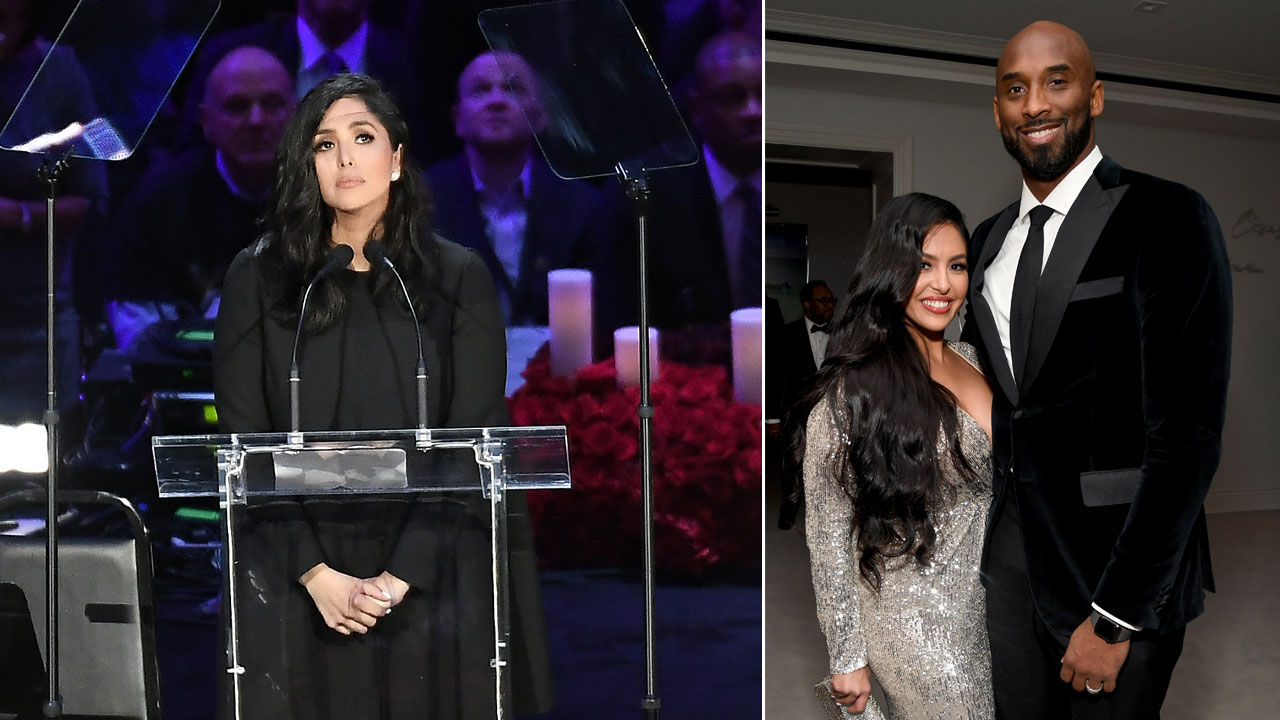 Vanessa Bryant honors Kobe in emotional eulogy