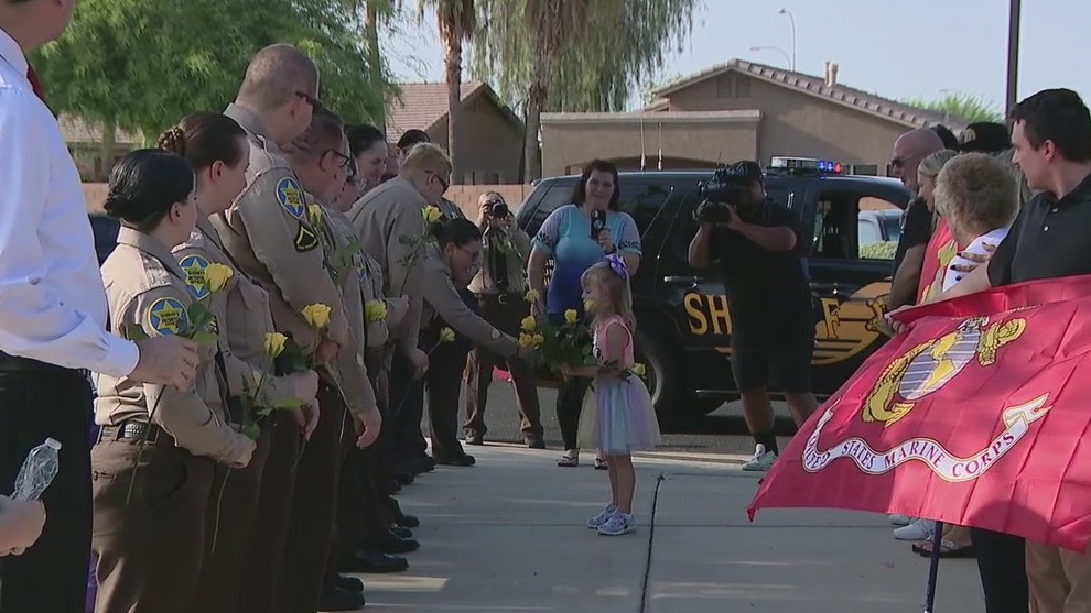 MSCO escorts 7-year-old girl to first day of school in honor of her father, a fallen deputy