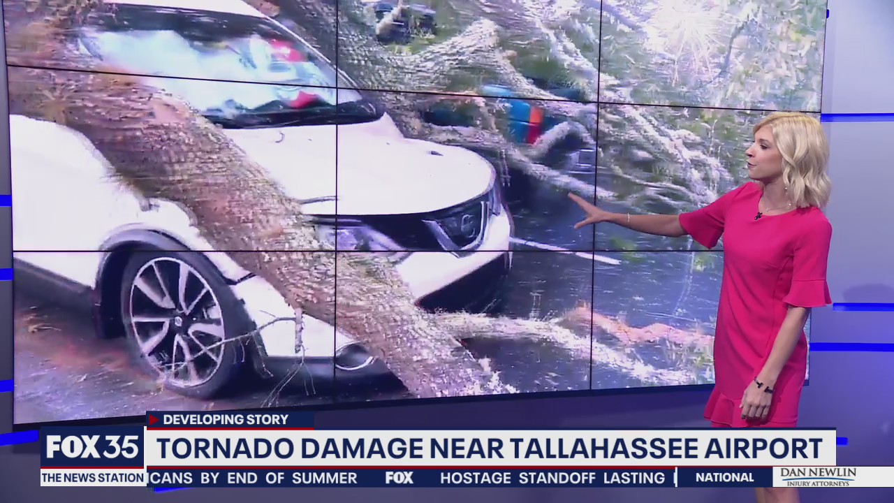 Tornado damage near Tallahassee airport