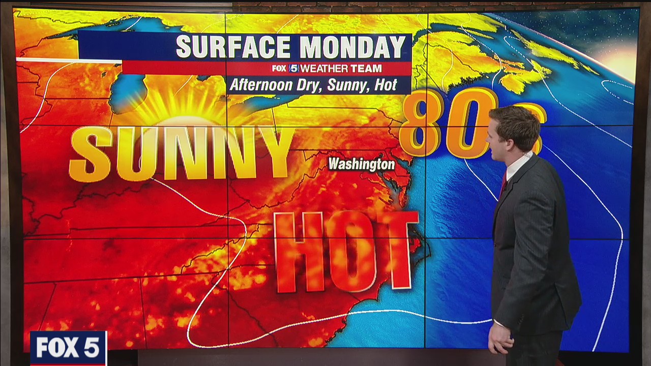 FOX 5 Weather forecast for Monday, June 14