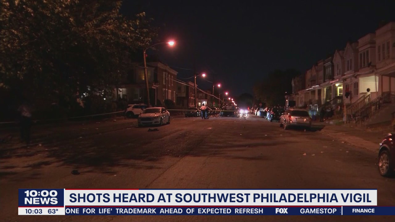 Shots heard at Southwest Philadelphia vigil