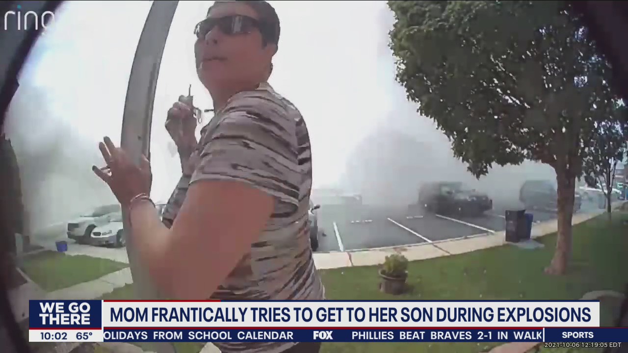 Woman rushes to save son and dogs during fire, explosions in Montgomery County