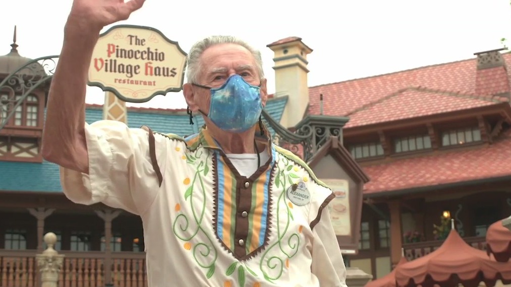 Veteran who works at Disney World honored with flag ceremony