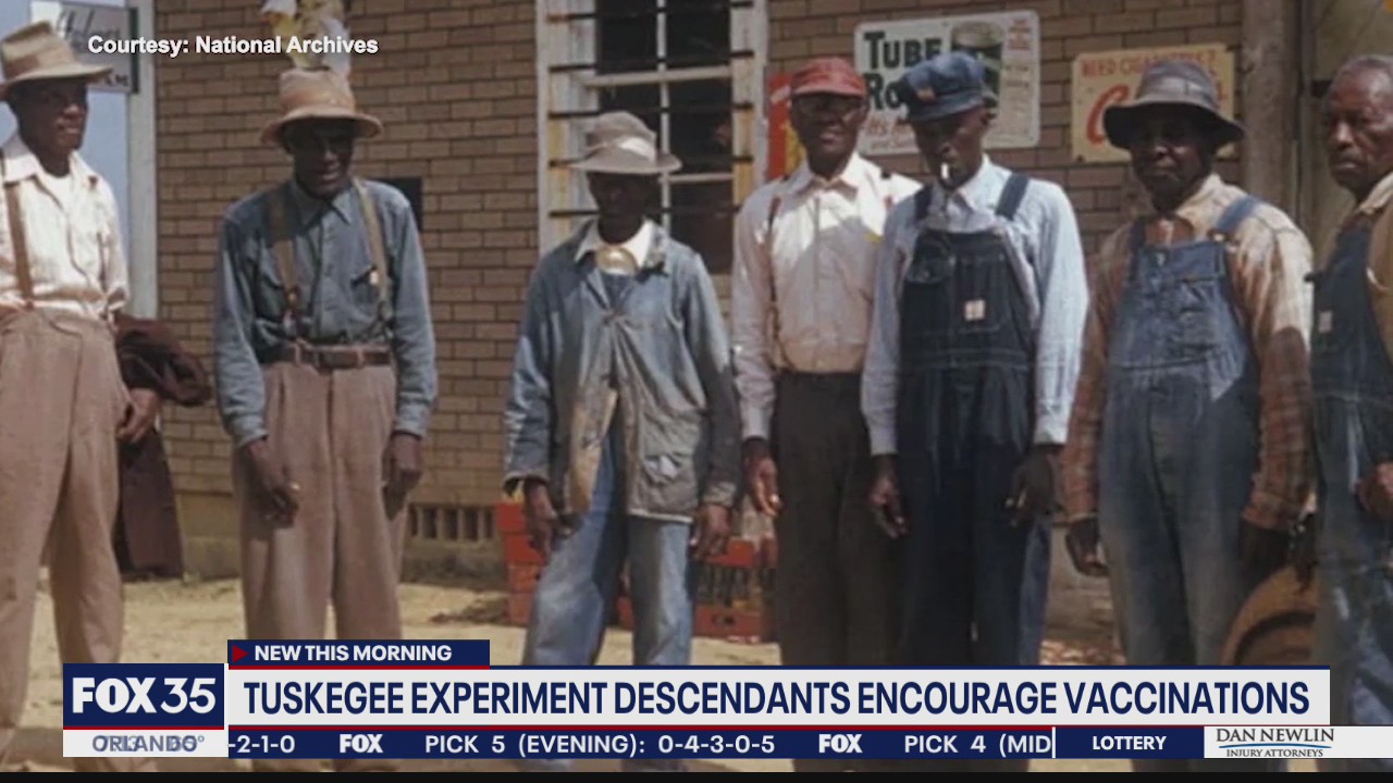 Tuskegee experiment descendants encourage vaccinations