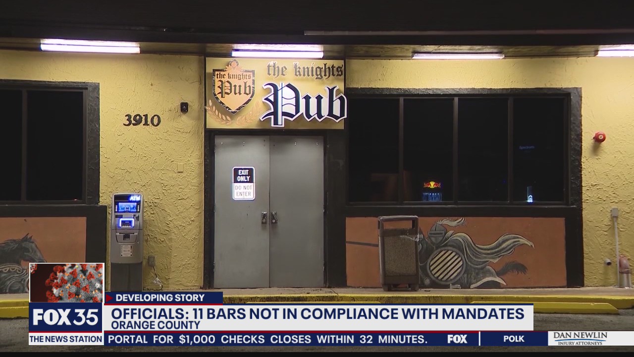 Orange County names 11 bars not in compliance with CDC guidelines, mask mandate