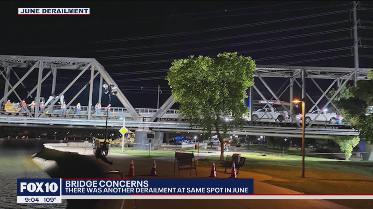 Reports: Another derailment had happened at bridge that collapsed following derailment and fire on July 29
