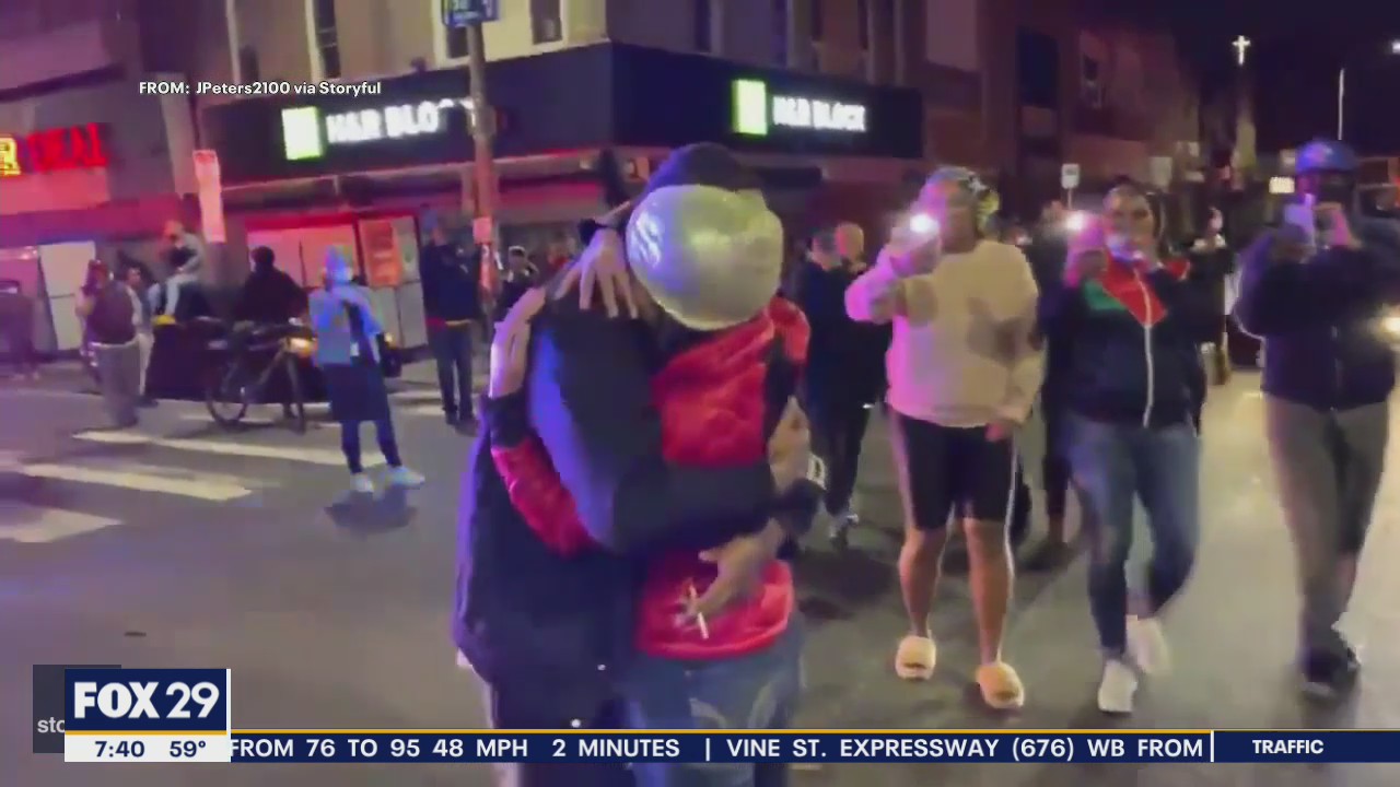 Couple gets engaged in middle of protests in West Philadelphia