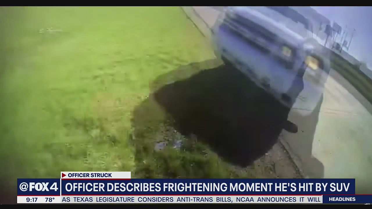 Royse City officer recalls terrifying moment when he was hit by SUV