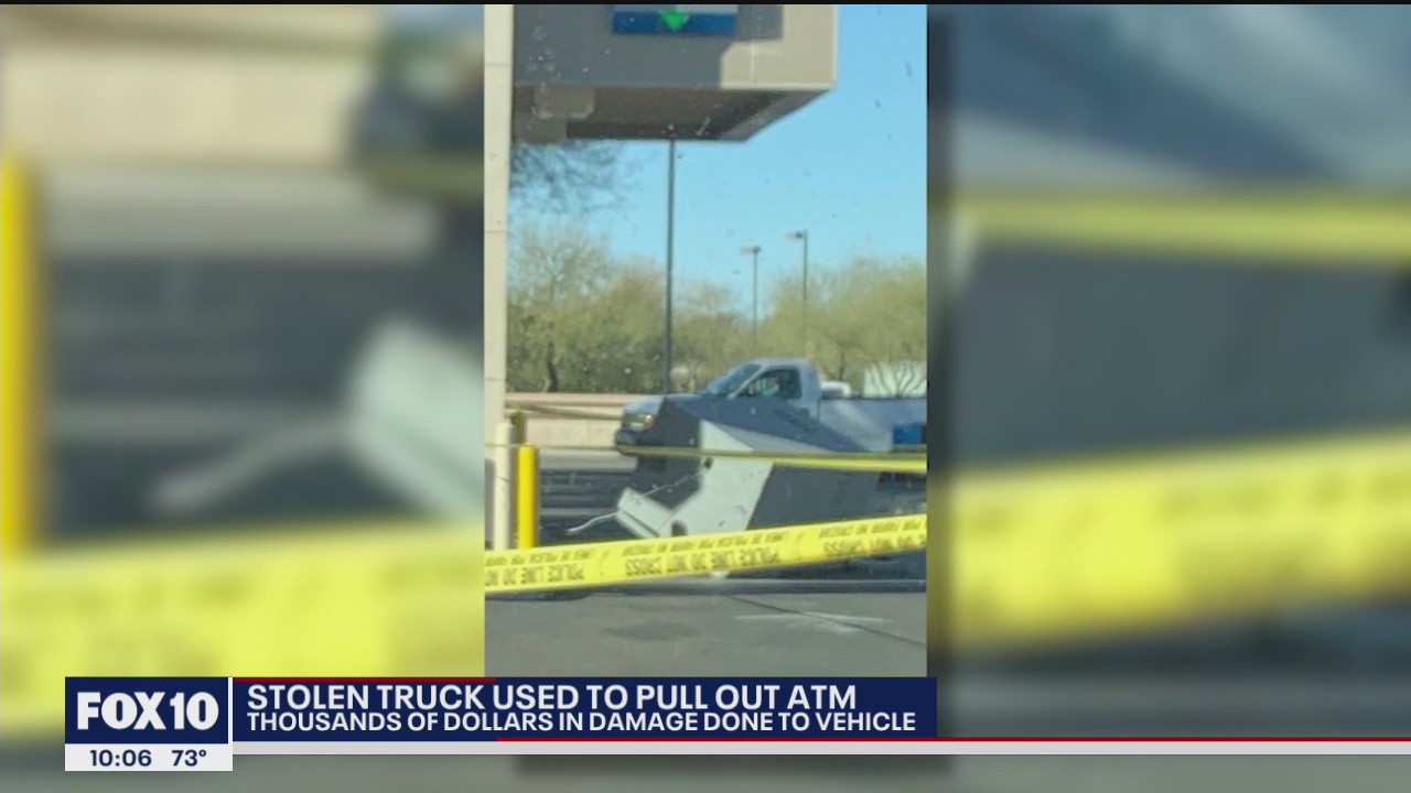 Peoria man's truck stolen and used to pull out ATM, family says