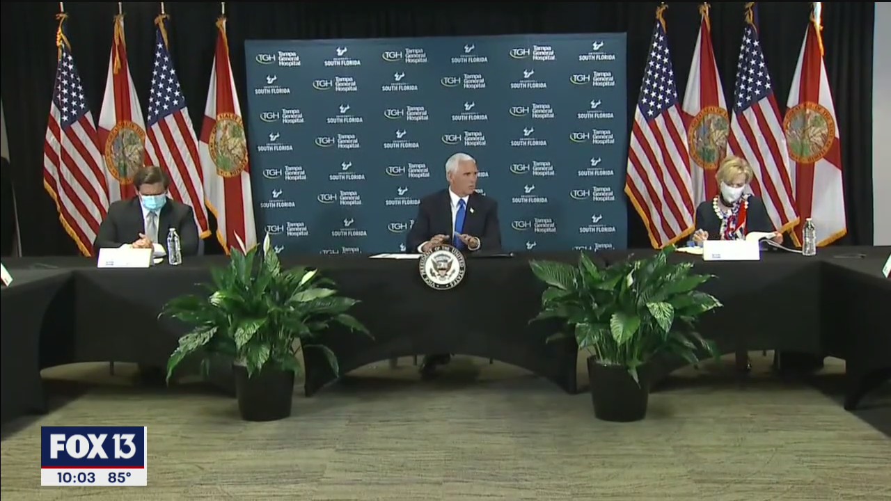 Pence praises Florida COVID-19 response