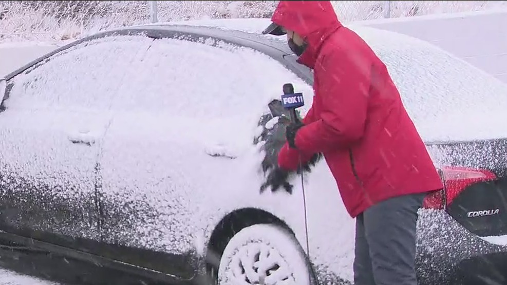 Snow in the Cajon Pass