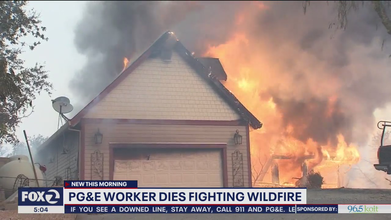Utility worker dies in fire