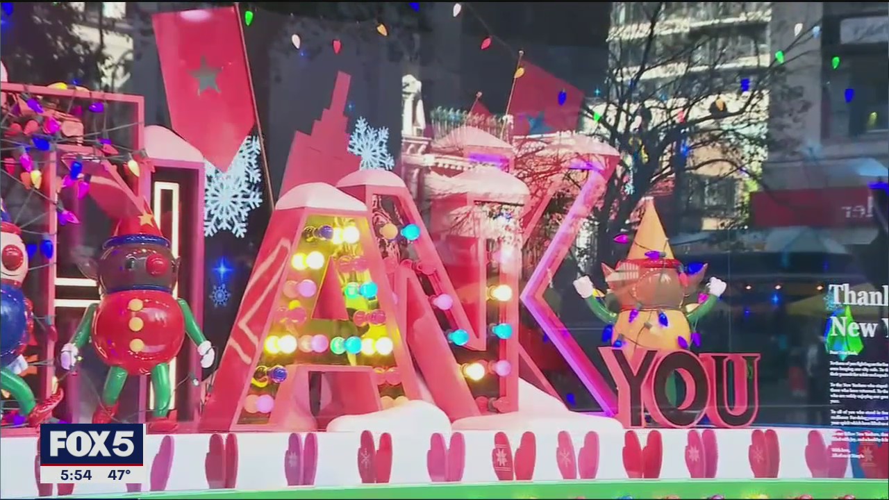 Macy's unveils new holiday window displays