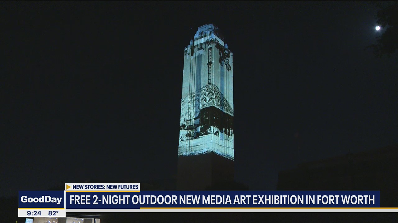 Art show features projections on Fort Worth's Pioneer Tower