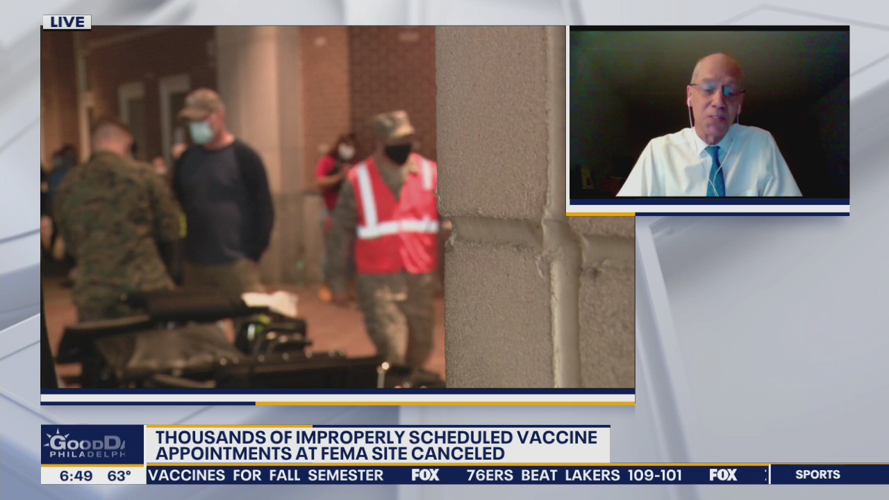 Thousands of improperly scheduled vaccine appointments canceled at FEMA Site