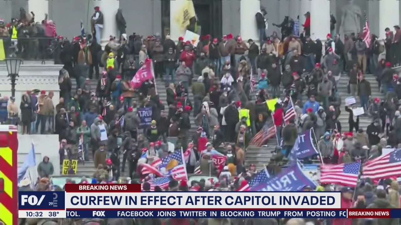 1 shot dead after pro-Trump mob storms Capitol, breaking windows and violently clashing with police