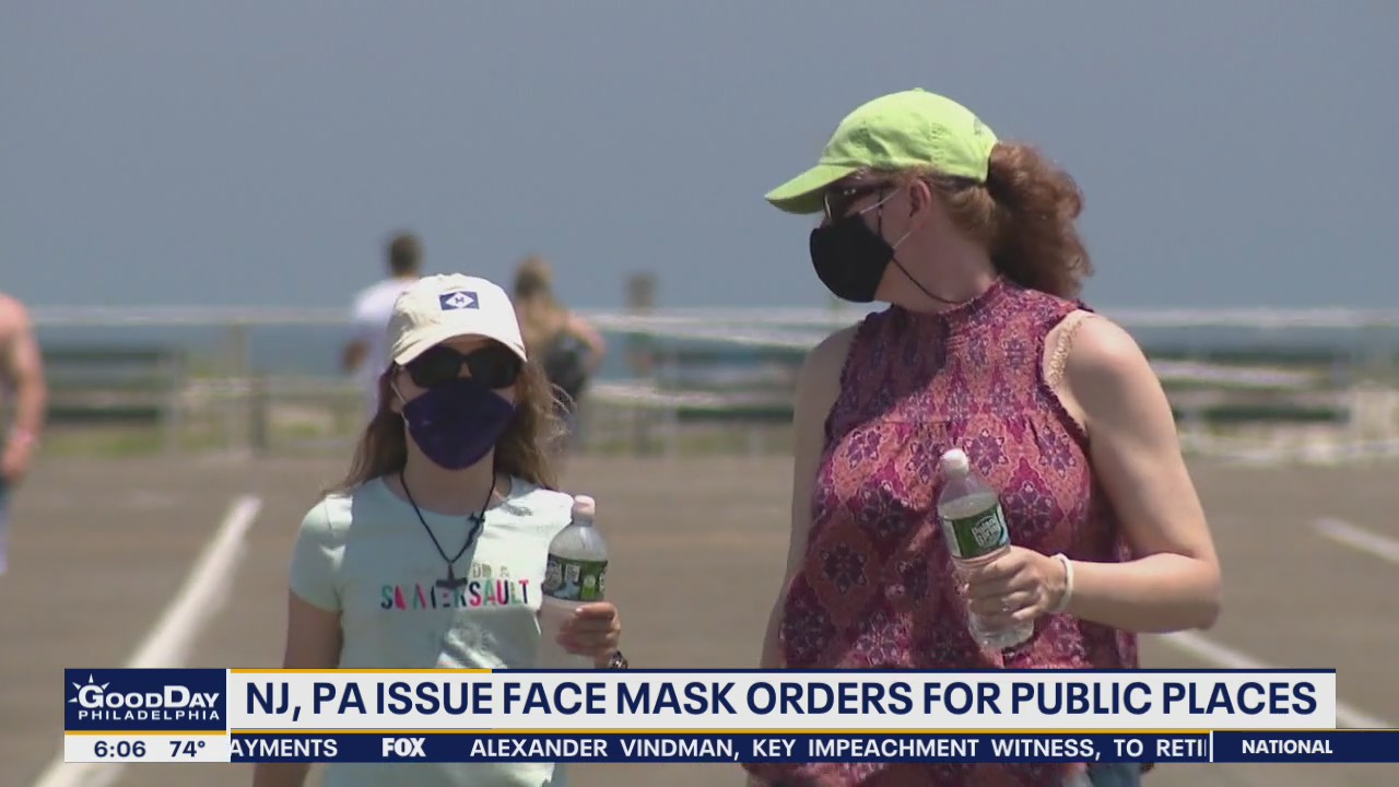 Masks now required in public places in New Jersey, Pennsylvania