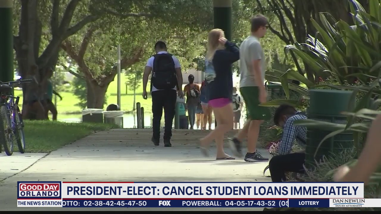President-elect: Cancel student loans immediately