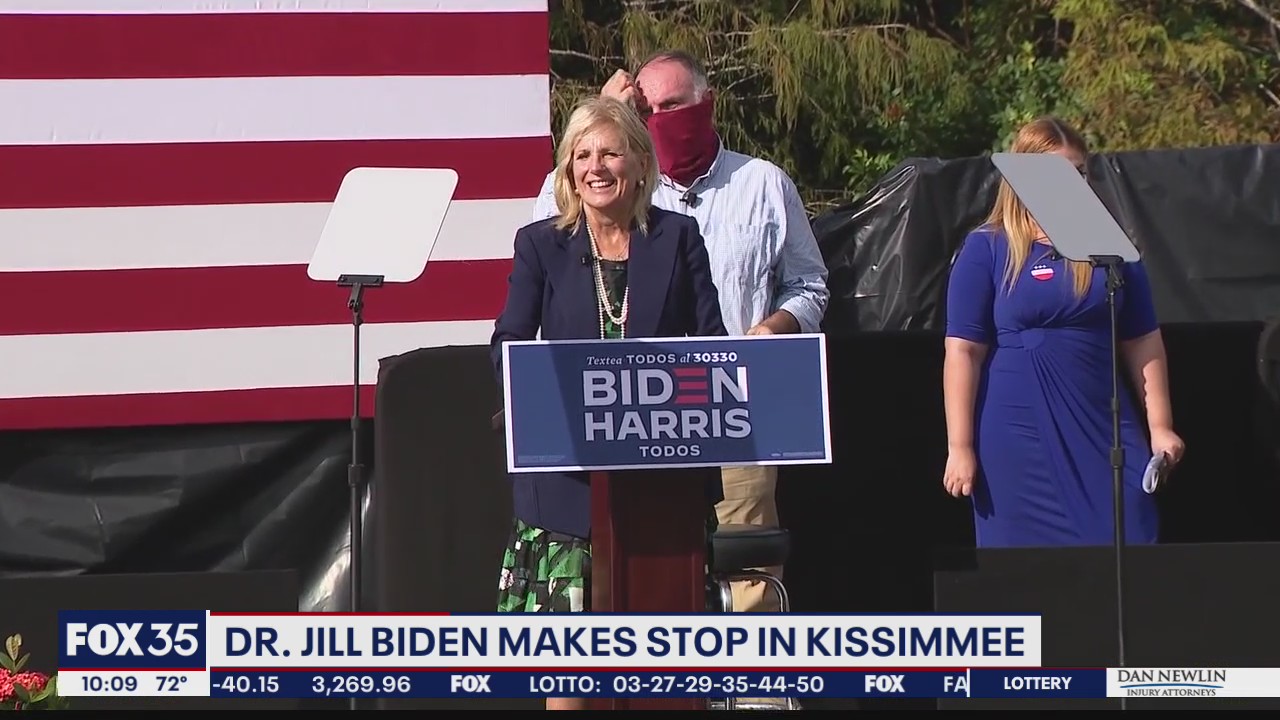 Jill Biden speaks in Kissimmee