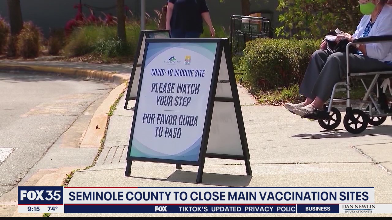Seminole County to close main vaccination sites