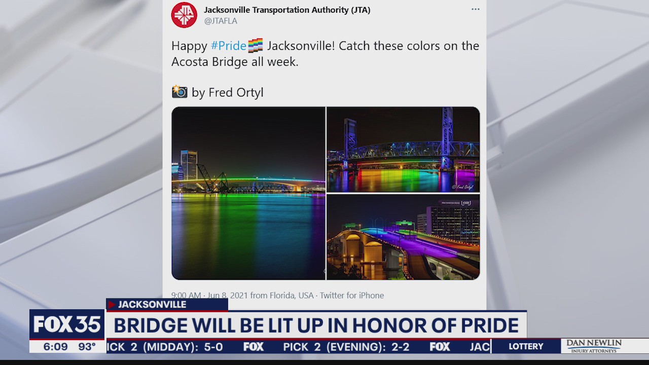Florida reverses itself, will allow rainbow bridge lighting