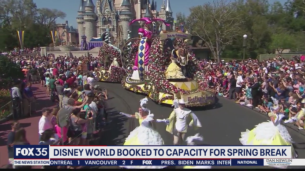 Disney World booked to capacity for spring break