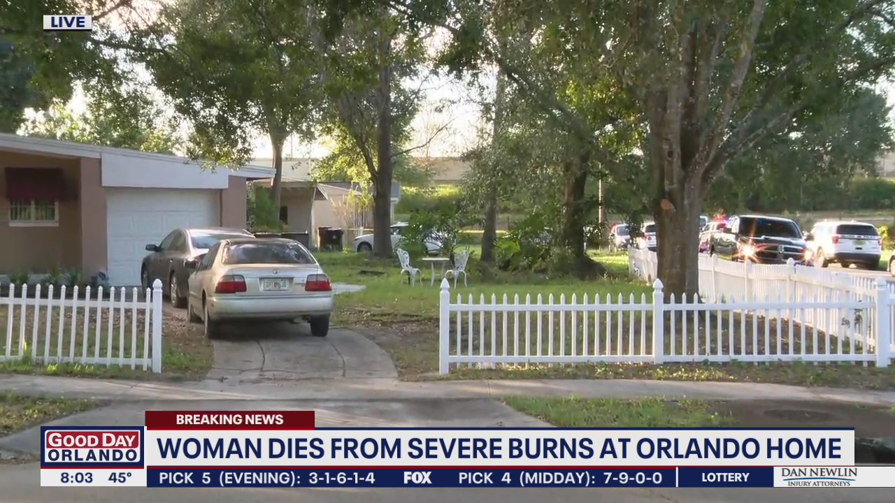 Woman dies from severe burns at Orlando home