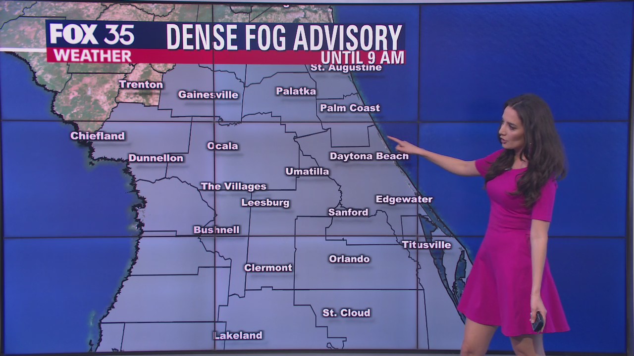 Dense Fog Advisory in effect for Central Florida