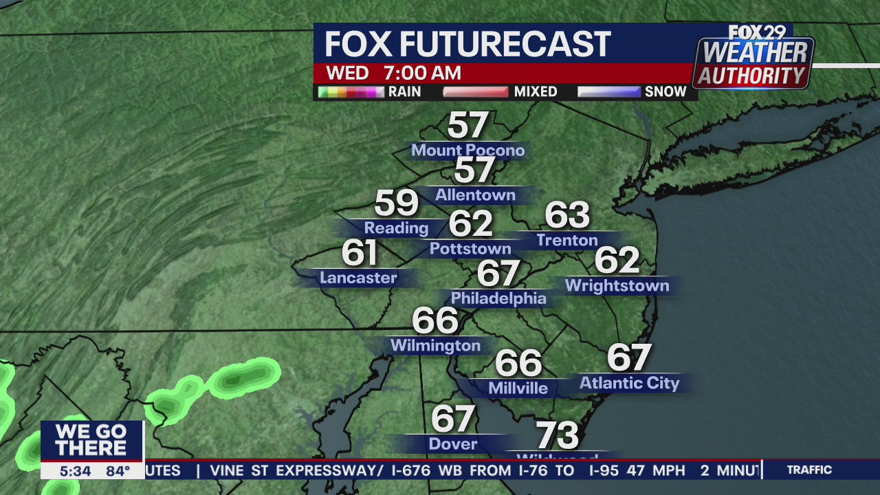 FOX 29 Weather Authority 7-day forecast