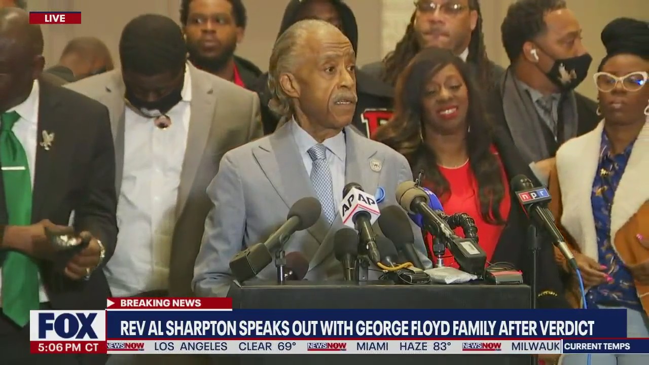 Rev. Al Sharpton remarks after Derek Chauvin guilty verdict